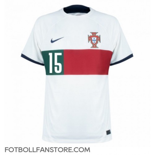 Portugal Rafael Leao #15 Borta matchtröja VM 2022 Kortärmad Billigt